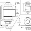 Heavy Duty Two Sealed Bearing Gate Hinge - Image 2