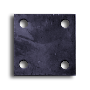 Square Base Plate in PLAIN STEEL or HEAVY-DUTY