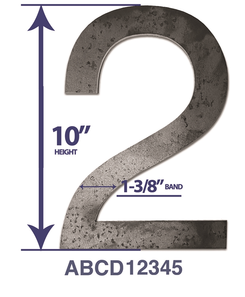 Numbers-10" Helvetica Bold
