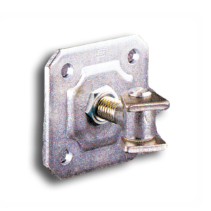 Adjustable Gate Hinge with Plate and Lock Nut